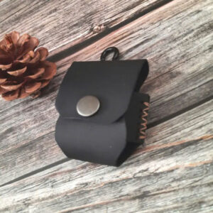 Bao da Airpod handmade độc đáo sang trọng Kalanos KPK10-Den, may tay